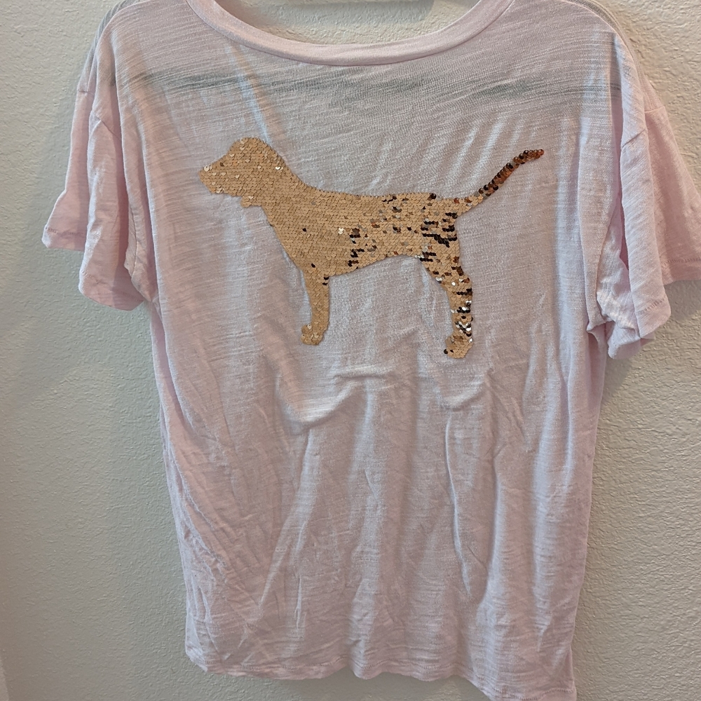 VS PINK Bling Short Sleeve